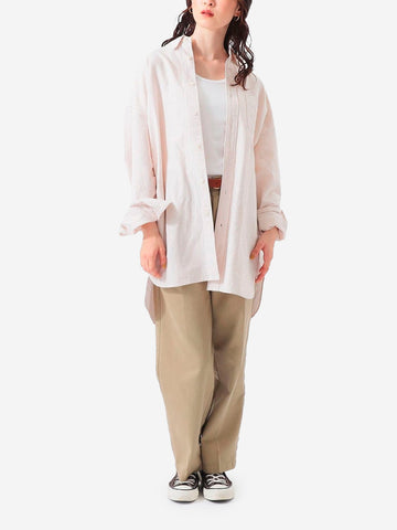 Chemise à rayures Big BD avec boutonnière dans le dos