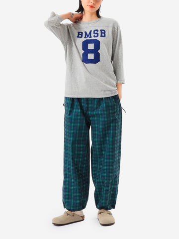 Grijs voetbal T-shirt met 3/4 mouwen