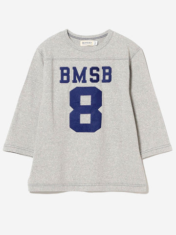 Grijs voetbal T-shirt met 3/4 mouwen