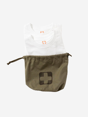 Paquete de camisetas blancas de bolsillo (x2)