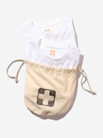 Pack t-shirt Henley bianche (x2)