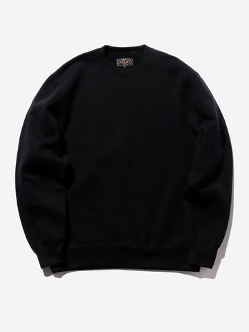 Felpa girocollo Raised Back nera