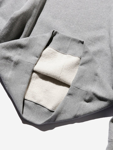 Felpa girocollo Raised Back grigia