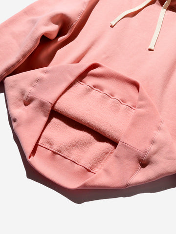 Sweat Pullover Hoodie Raised Back rosa