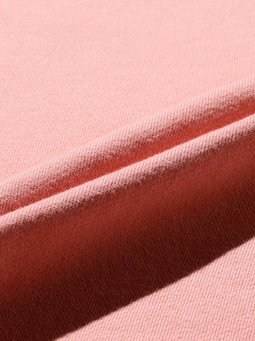 Sweat Pullover Hoodie Raised Back rosa