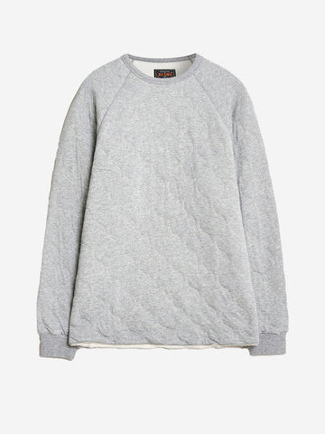 Felpa girocollo grigia Mil Quilt