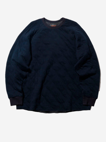 Felpa girocollo blu Mil Quilt