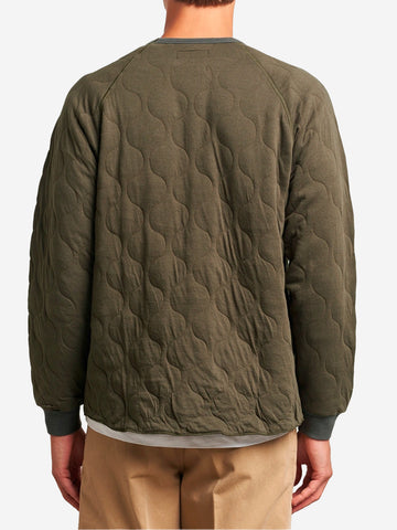 Sudadera cuello redondo oliva Mil Quilt