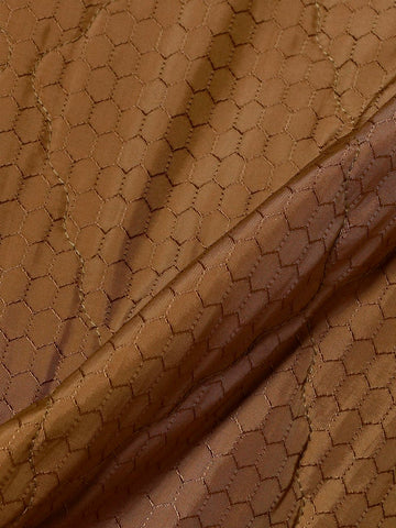 Blouson trapuntato in nylon jacquard e imbottito