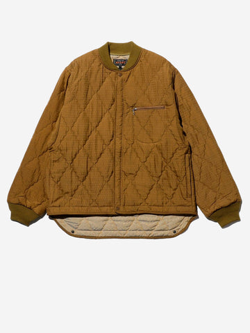 Blouson trapuntato in nylon jacquard e imbottito