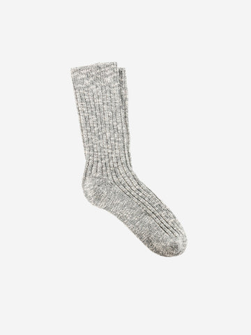 BIRKENSTOCK Calze Cotton Slub bianco e grigio Grigio