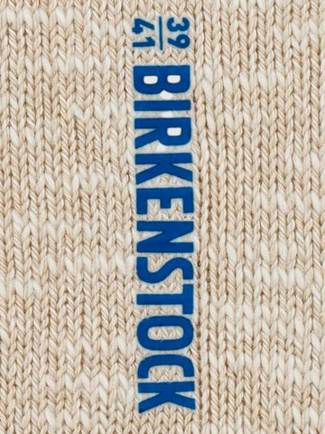 BIRKENSTOCK Calze Cotton Slub bianco e beige Beige