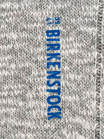 BIRKENSTOCK Calze Cotton Slub bianco e grigio Grigio