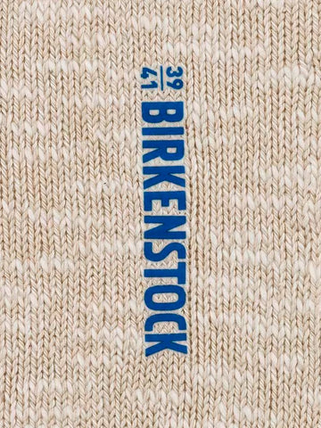 BIRKENSTOCK Calze Cotton Slub bianco e beige Beige
