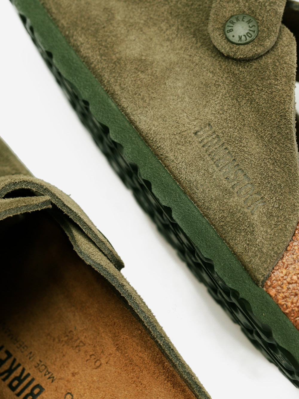 BIRKENSTOCK Sandali Boston in suede Verde Urbanstaroma