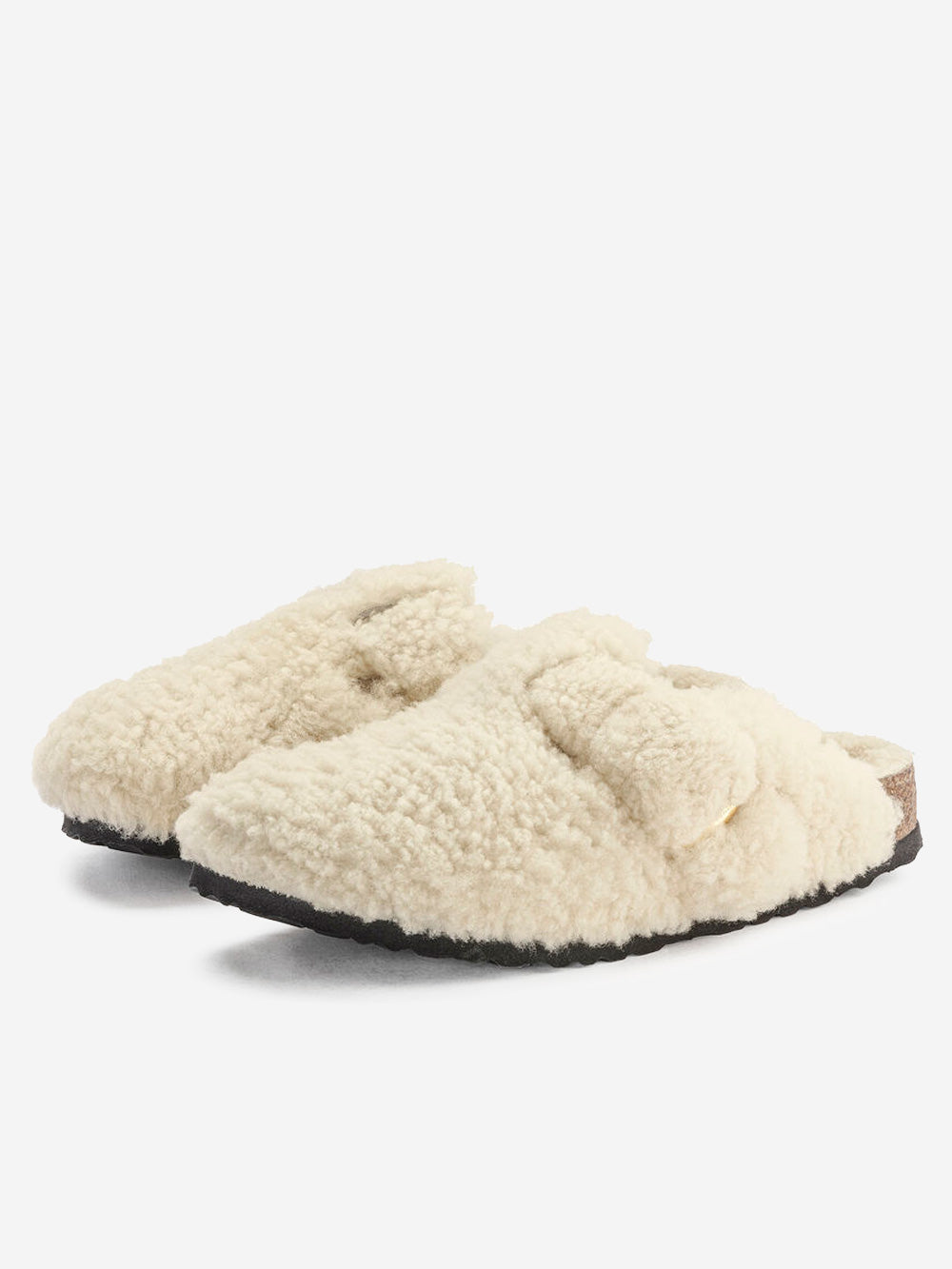 BIRKENSTOCK Boston Big Buckle shearling teddy Panna Urbanstaroma