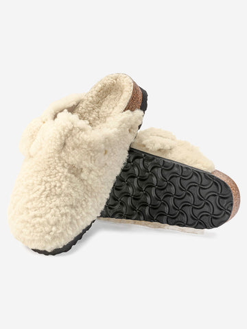 BIRKENSTOCK Boston Big Buckle shearling teddy Panna