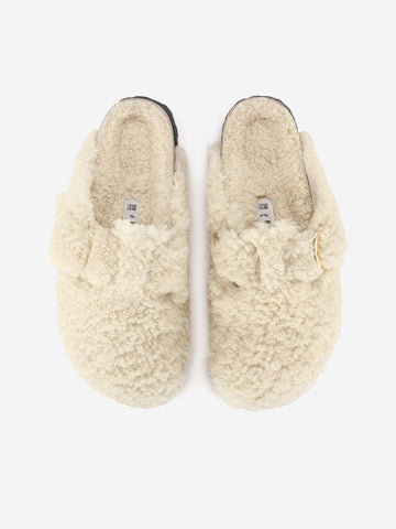 BIRKENSTOCK Boston Big Buckle shearling teddy Panna