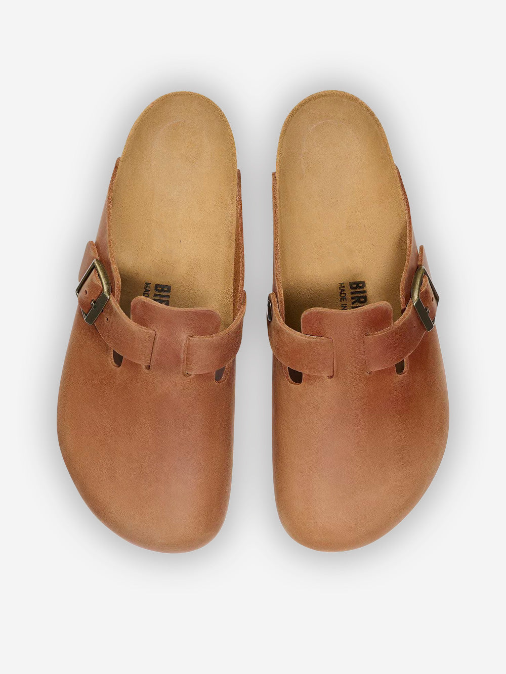 BIRKENSTOCK Sandali Boston in pelle oliata cognac Marrone Urbanstaroma