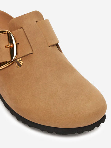 BIRKENSTOCK Boston Big Buckle in pelle oliata marrone tabacco Tobacco