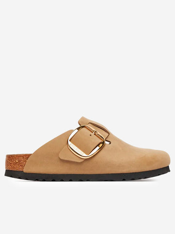 BIRKENSTOCK Boston Big Buckle in pelle oliata marrone tabacco Tobacco