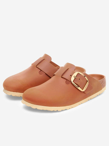 BIRKENSTOCK Sandali Boston Big Buckle Cognac Marrone