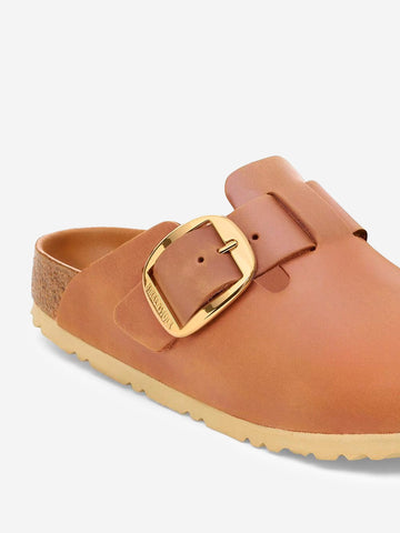 BIRKENSTOCK Sandali Boston Big Buckle Cognac Marrone