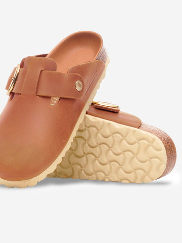 BIRKENSTOCK Sandali Boston Big Buckle Cognac Marrone