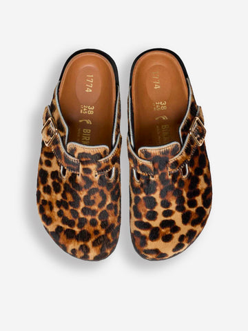 BIRKENSTOCK 1774 1774 Boston EXQ in cavallino con stampa leopardata Leopardato