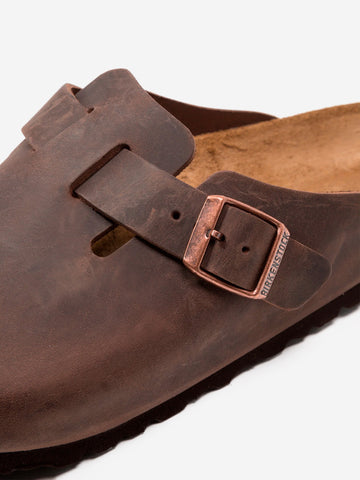 BIRKENSTOCK Boston Habana pelle oliata Marrone