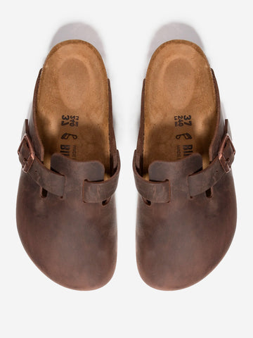 BIRKENSTOCK Boston Habana pelle oliata Marrone
