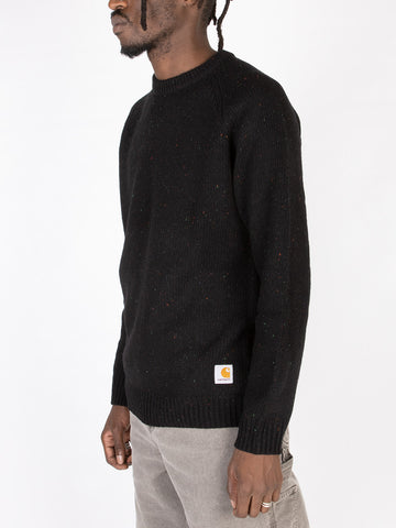 CARHARTT WIP Maglione in misto lana nero 'Anglistic' Nero