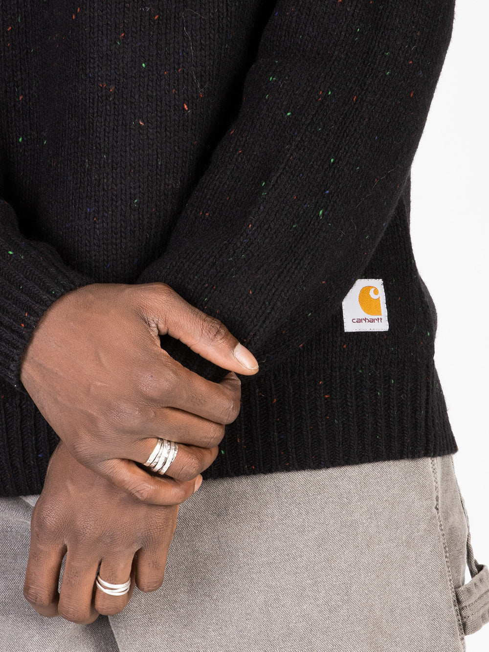 CARHARTT WIP Maglione in misto lana nero 'Anglistic' Nero Urbanstaroma