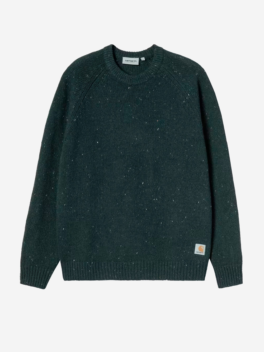 CARHARTT WIP Maglione in misto lana verde 'Anglistic' Verde bottiglia Urbanstaroma