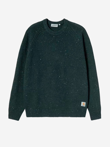 CARHARTT WIP Maglione in misto lana verde 'Anglistic' Verde bottiglia