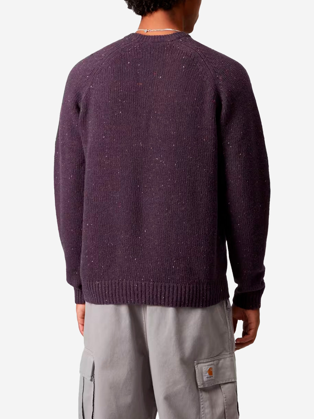 CARHARTT WIP Maglione in misto lana viola 'Anglistic' Viola Urbanstaroma