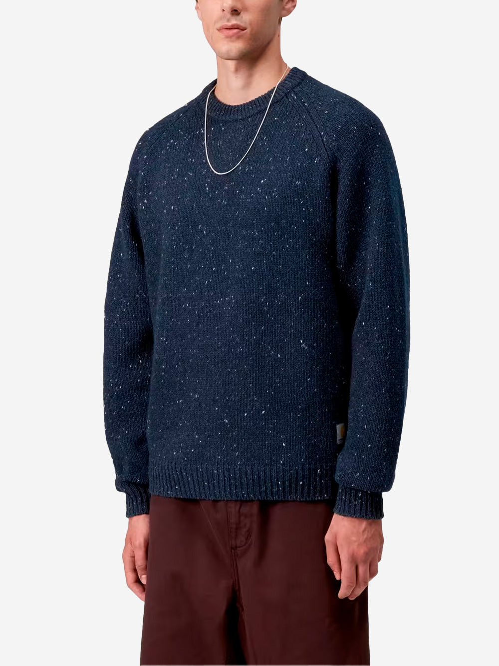 CARHARTT WIP Maglione in misto lana blu 'Anglistic' Blu Urbanstaroma