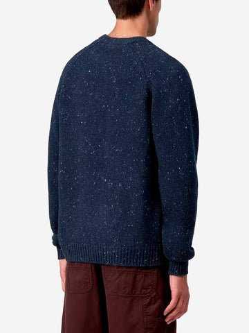 CARHARTT WIP Maglione in misto lana blu 'Anglistic' Blu