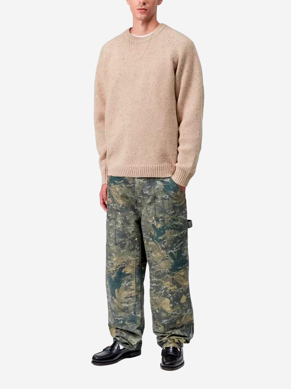 CARHARTT WIP Maglione in misto lana beige 'Anglistic' Beige Urbanstaroma