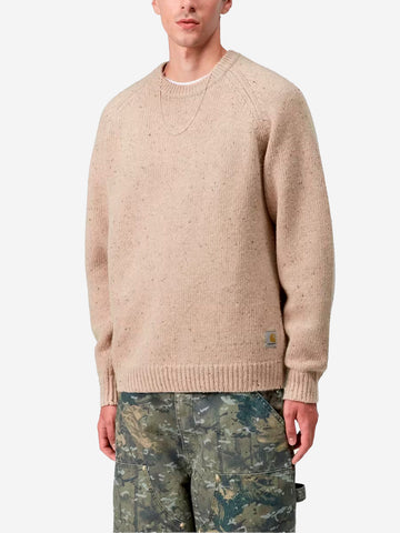 CARHARTT WIP Maglione in misto lana beige 'Anglistic' Beige