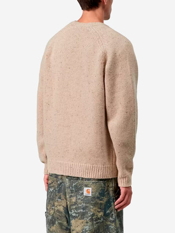 CARHARTT WIP Maglione in misto lana beige 'Anglistic' Beige