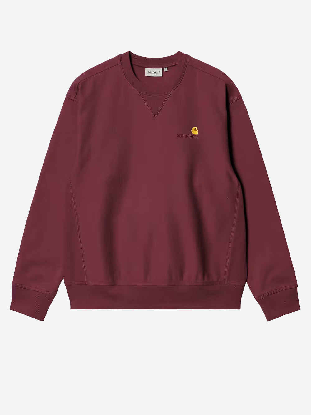 CARHARTT WIP American Script felpa girocollo bordeaux Bordeau Urbanstaroma