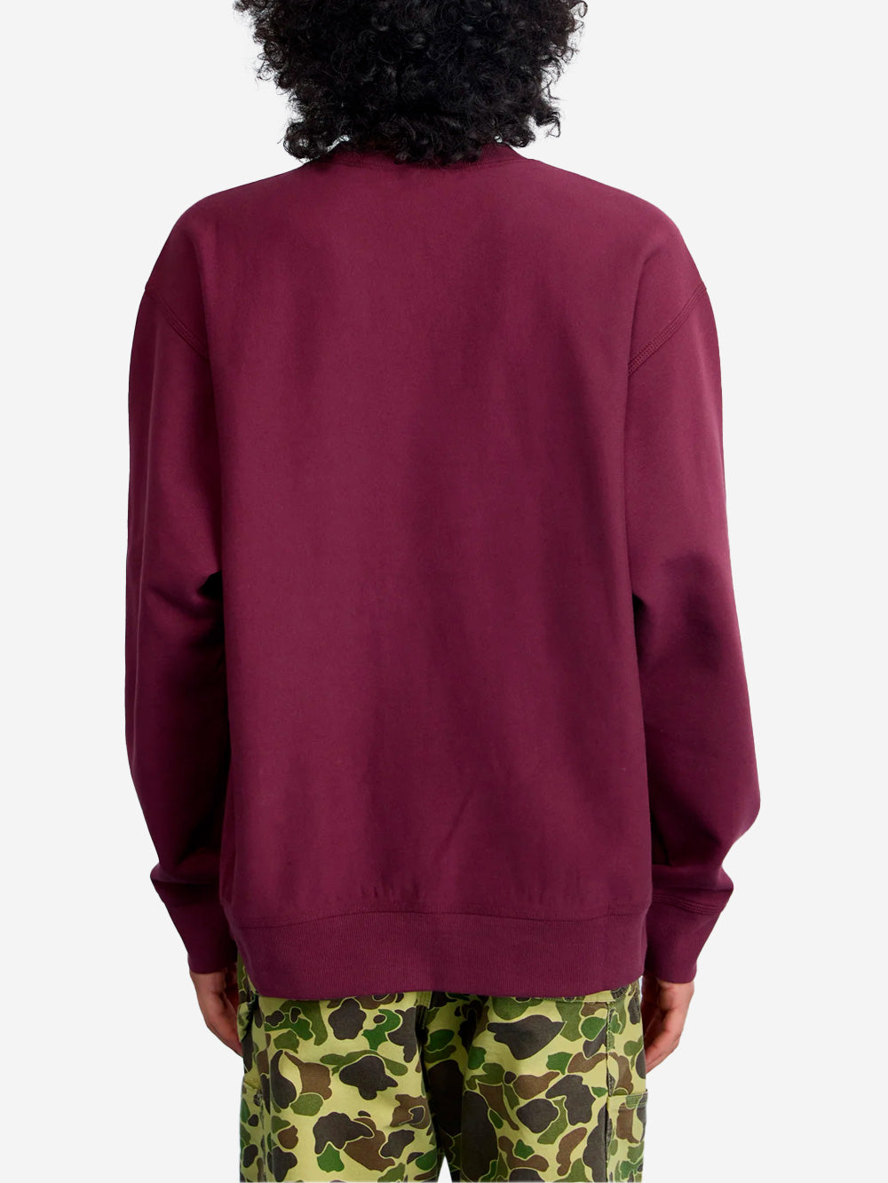 CARHARTT WIP American Script felpa girocollo bordeaux Bordeau Urbanstaroma
