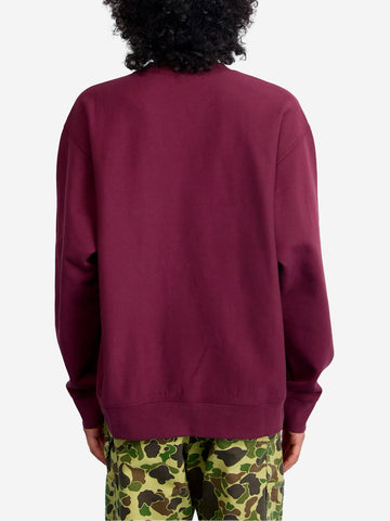 CARHARTT WIP American Script felpa girocollo bordeaux Bordeau