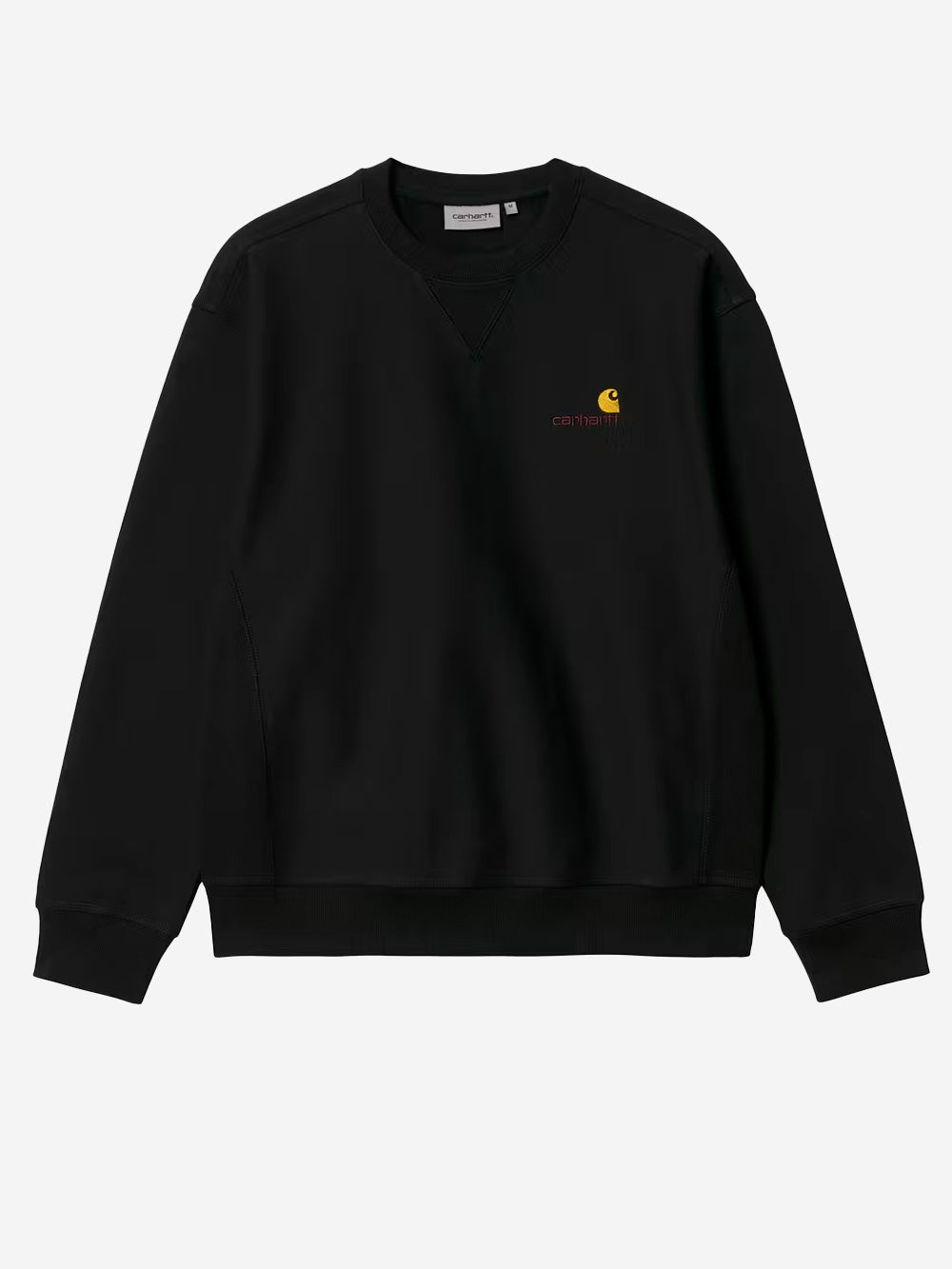 CARHARTT WIP American Script felpa girocollo nera Nero Urbanstaroma
