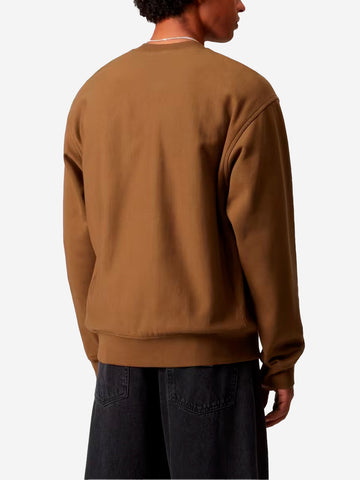 CARHARTT WIP American Script felpa girocollo marrone Hamilton Marrone chiaro