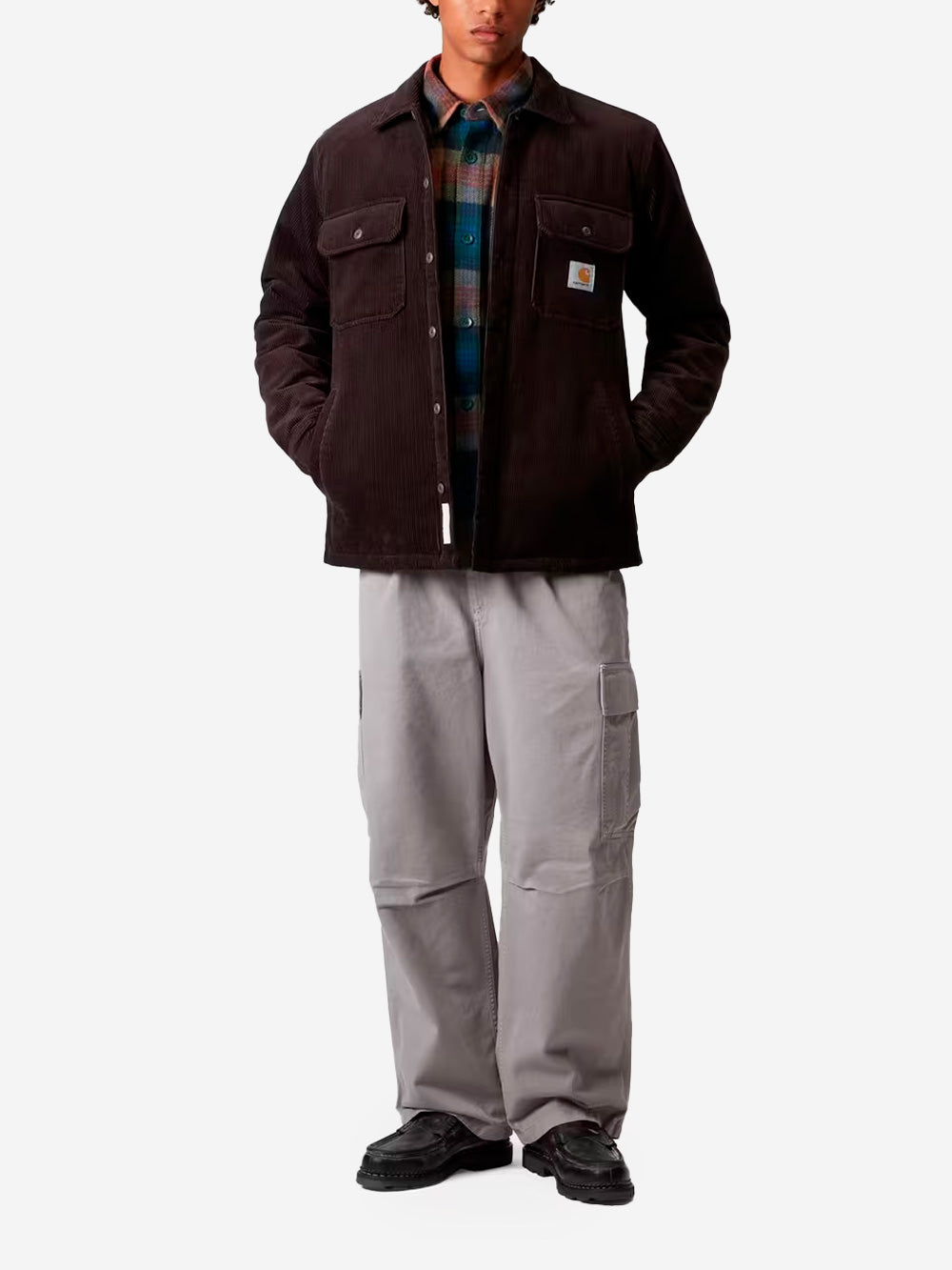 CARHARTT WIP Overshirt foderata 'Whitsome' palissandro Prugna Urbanstaroma