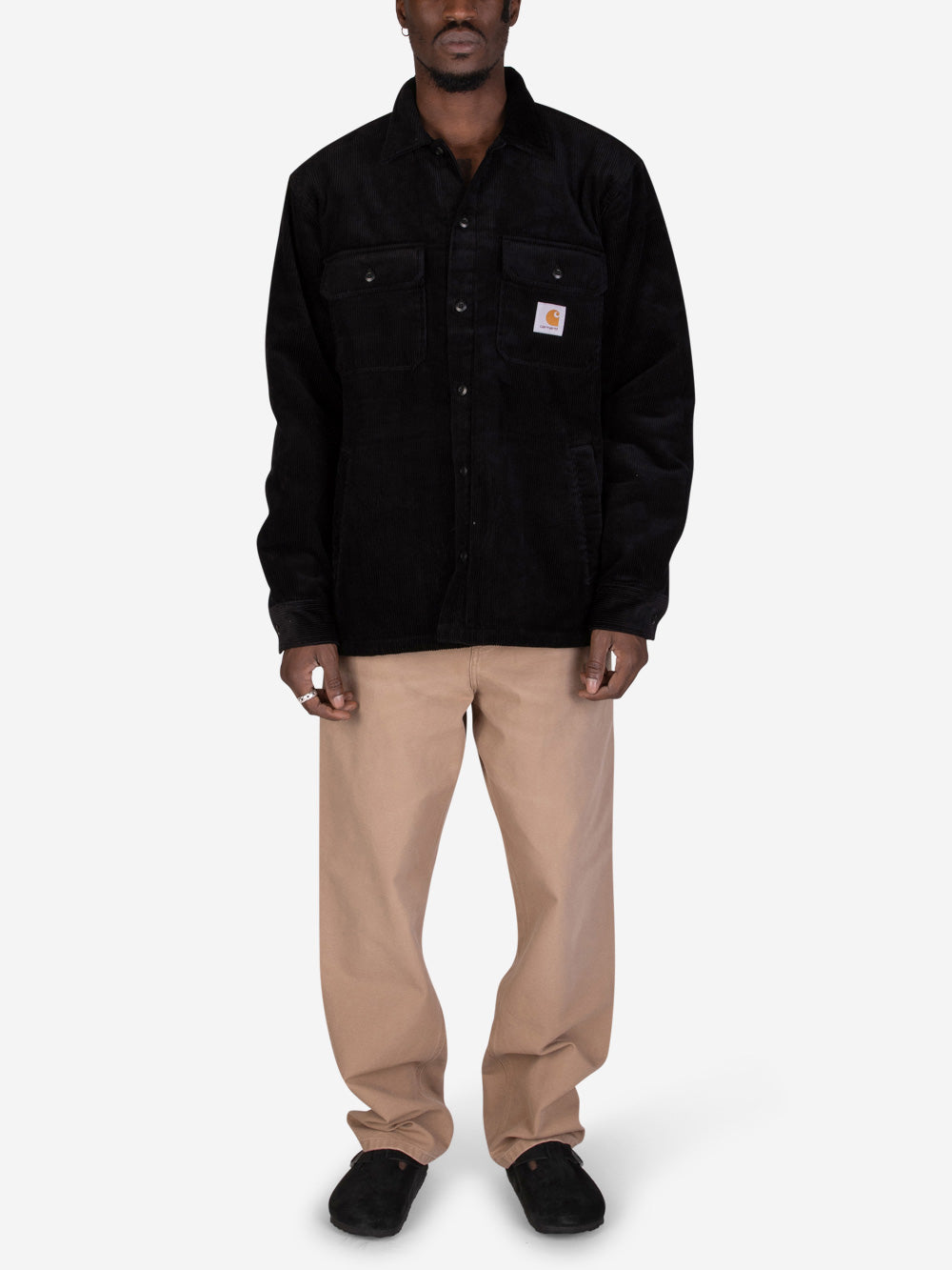 CARHARTT WIP Overshirt foderata Whitsome nera Nero Urbanstaroma