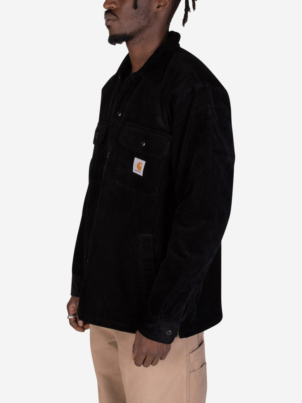 CARHARTT WIP Overshirt foderata Whitsome nera Nero Urbanstaroma