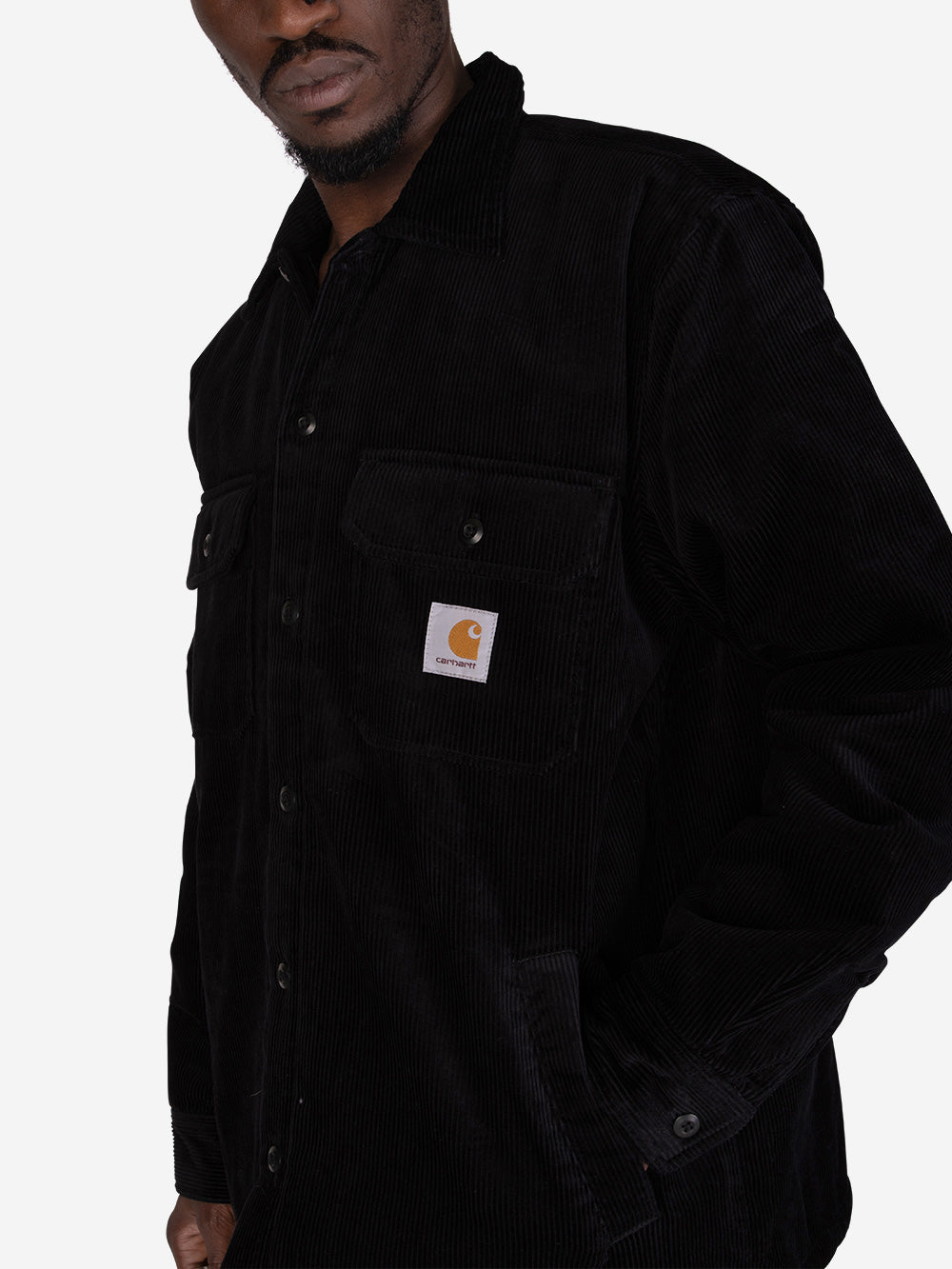 CARHARTT WIP Overshirt foderata Whitsome nera Nero Urbanstaroma